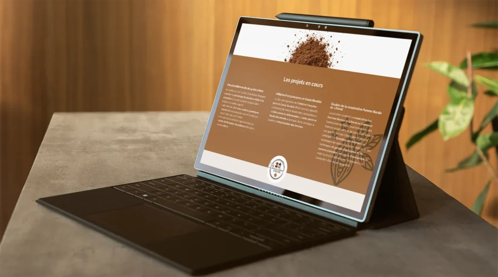 Photo d'illustration du site du club des chocolatiers engagés, refonte de site pour une association