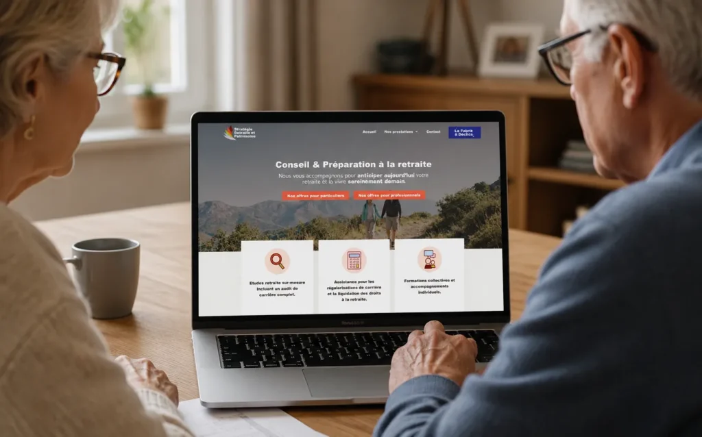 Site de Stratégie retraite et patrimoine, site d'une conseillère en retraite et patrimoine